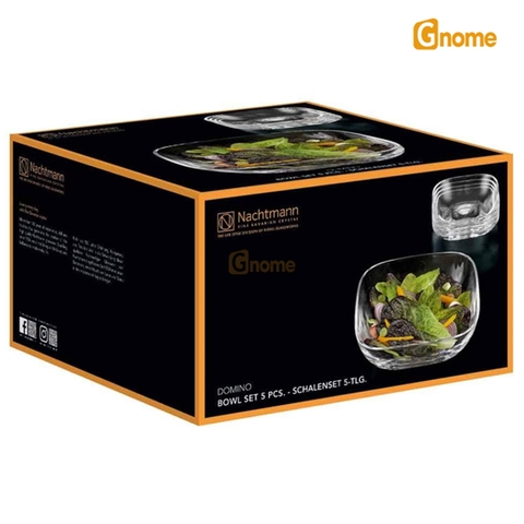 Âu pha lê Nachtmann 100630 Domino Schalen 5 món [Hàng Đức]