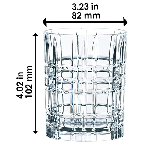 Bộ 4 cốc thủy tinh Whisky Nachtmann Square 101050 [Hàng Đức]