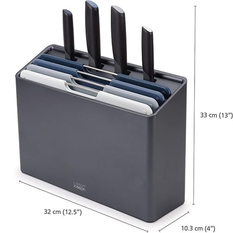 Bộ Thớt Kèm Dao Joseph Joseph Folio Plus 60216 [Hàng Đức]