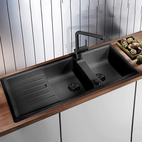 Chậu Rửa Bát Blanco Lexa 8S Rock Màu Xám [Hàng Đức]