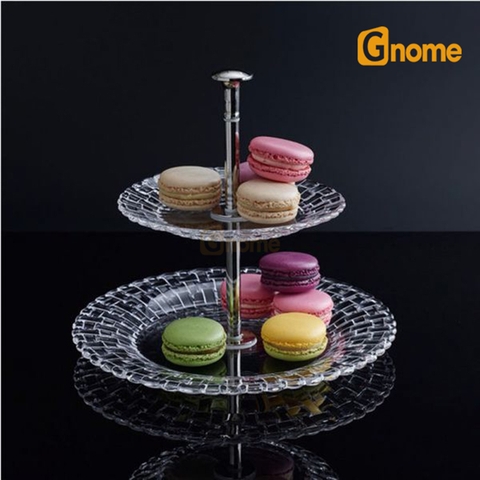 Đĩa pha lê 2 tầng Nachtmann 78538 23cm 32cm [Hàng Đức]