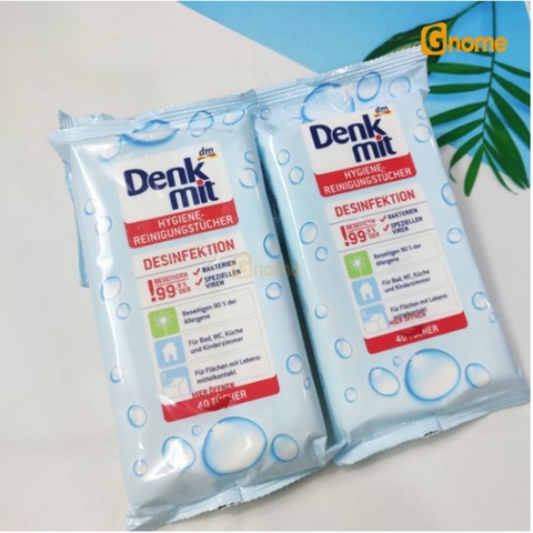 Túi giấy ướt Denkmit 40 tờ [Hàng Đức]