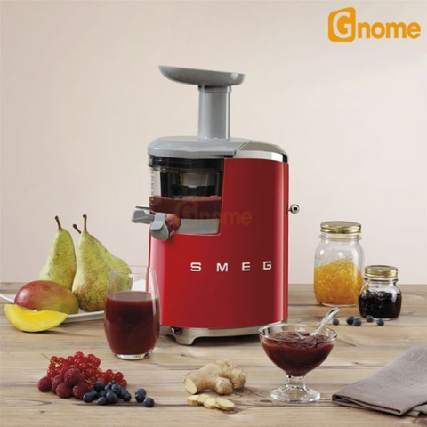 Máy ép chậm trái cây Smeg SJF01RDEU màu đỏ [Hàng Đức]