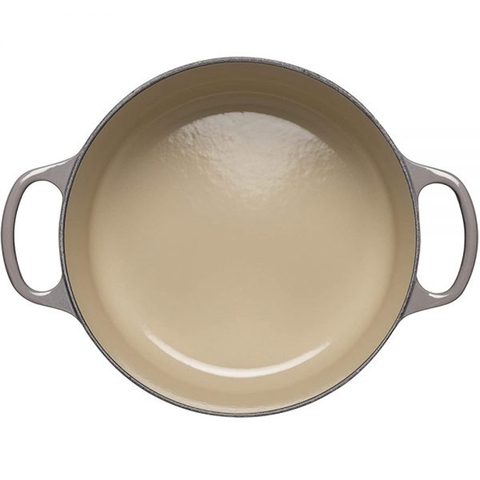 Nồi gang Le Creuset Brater Rund Evo 20cm Nebelgrau [Made in France]