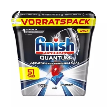 Viên rửa bát Finish Quantum Ultimate 51 viên [Hàng Đức]