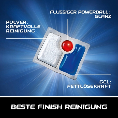 Viên Rửa Chén Bát Finish Quantum Ultimate 60 Viên [Hàng Đức]