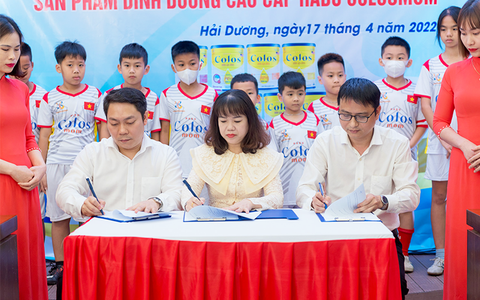 Hadu Pharma: Tổ chức Lễ ra mắt sản phẩm mới và tài trợ dinh dưỡng cho Trung tâm đào tạo bóng đá trẻ Tiến Linh CGF