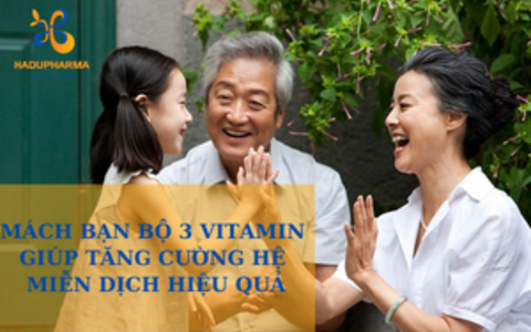 MÁCH BẠN BỘ 3 VITAMIN GIÚP TĂNG CƯỜNG HỆ MIỄN DỊCH HIỆU QUẢ