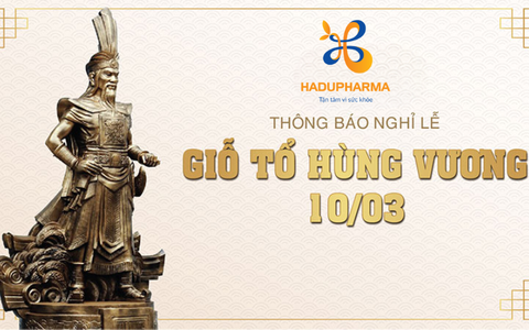 THÔNG BÁO LỊCH NGHỈ LỄ GIỖ TỔ HÙNG VƯƠNG 2024