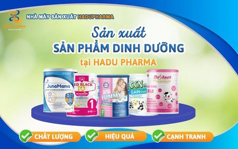 SẢN XUẤT SẢN PHẨM DINH DƯỠNG TẠI HADU PHARMA