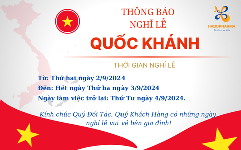 LỊCH NGHỈ LỄ QUỐC KHÁNH 2/9/2024