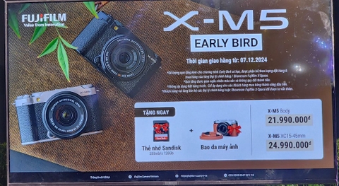 Fujifilm Việt Nam công bố giá chính thức mẫu máy ảnh XM5