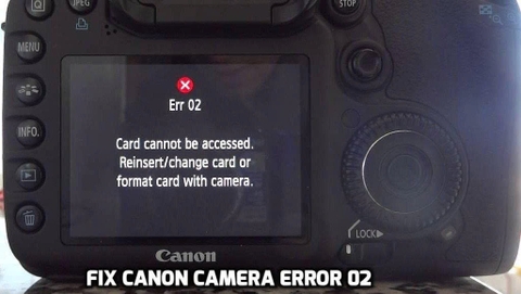 Các lỗi thường gặp ở máy ảnh Canon và khi nào nên thay máy mới