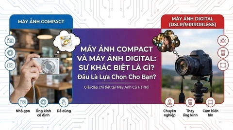 Máy Ảnh Compact Và Máy Ảnh Digital: Sự Khác Biệt Là Gì? Đâu Là Lựa Chọn Cho Bạn?