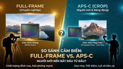 So sánh cảm biến Full-frame và APS-C: Người mới nên bắt đầu từ đâu?