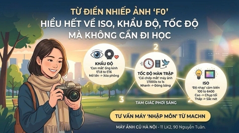 Từ điển nhiếp ảnh "F0": Hiểu hết về ISO, Khẩu độ, Tốc độ mà không cần đi học.