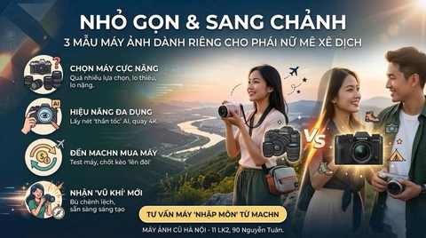 Nhỏ Gọn & Sang Chảnh: 3 Mẫu Máy Ảnh Dành Riêng Cho Phái Nữ Mê Xê Dịch.