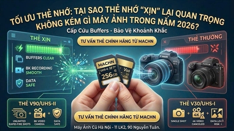 Tối Ưu Thẻ Nhớ: Tại Sao Thẻ Nhớ "Xịn" Lại Quan Trọng Không Kém Gì Máy Ảnh Trong Năm 2026?