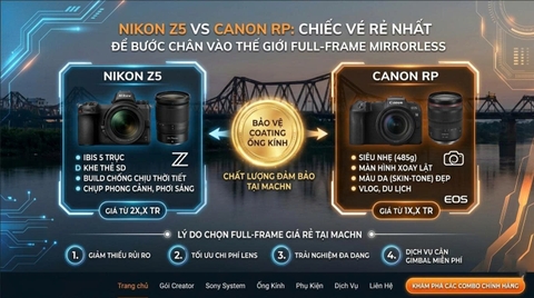 Nikon Z5 vs Canon RP: Chiếc Vé Rẻ Nhất Để Bước Chân Vào Thế Giới Full-frame