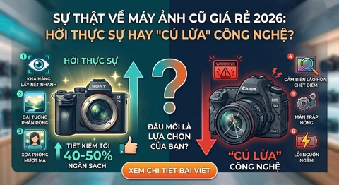 Sự Thật Về Máy Ảnh Cũ Giá Rẻ 2026: Hời Thực Sự Hay "Cú Lừa" Công Nghệ?