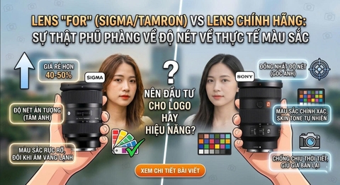Lens "For" (Sigma/Tamron) vs Lens Chính Hãng: Sự Thật Phũ Phàng Về Độ Nét Và Thực Tế Màu Sắc
