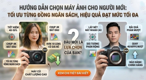 Hướng Dẫn Chọn Máy Ảnh Cho Người Mới: Tối Ưu Từng Đồng Ngân Sách, Hiệu Quả Đạt Mức Tối Đa.