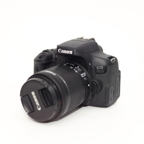 Bộ Máy Ảnh Canon EOS 750D + Lens Canon EF-S 18-55mm IS STM Cũ - Máy Ảnh Cũ Hà Nội