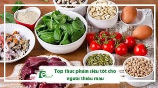 Thực phẩm siêu tốt cho người thiếu máu