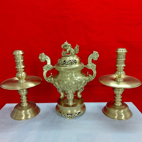 Bộ lư đồng tam sự 40cm