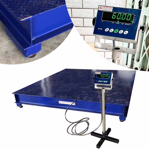 Cân Sàn Điện Tử  5 Tấn I200 Kích Thướt 1.2m x 1.2m Amcell B19S1212i