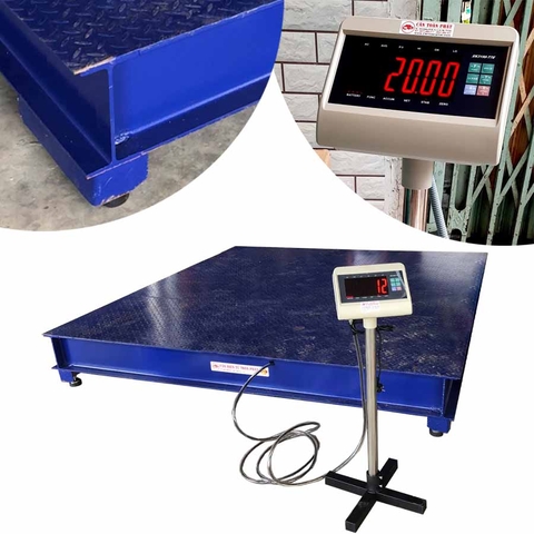 Cân Sàn Điện Tử  5 Tấn I200 Kích Thướt 2.2m x 2.2m Yaohua T7E50S22i