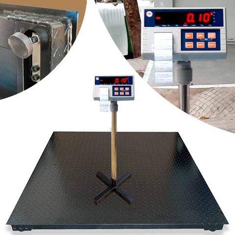Cân Sàn Điện Tử 3 Tấn IN TEM NHÃN 1.2m x 1.2m HS PWE3S1212