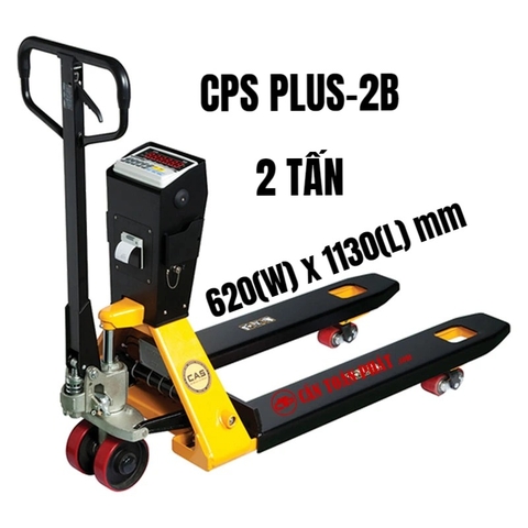 Cân Xe Nâng Tay Có Gắn Cân Điện Tử Pallet 2 Tấn CAS CPS PLUS-2B