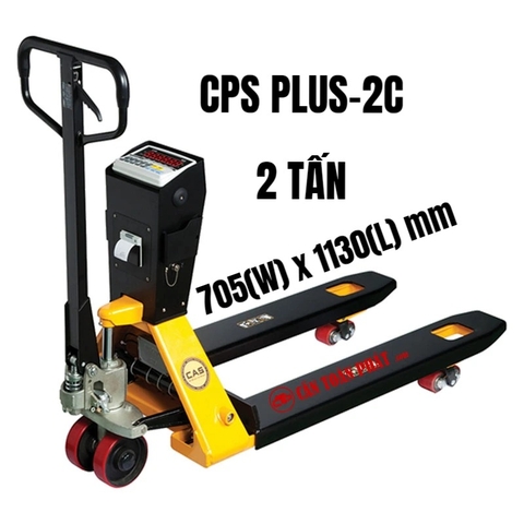 Cân Xe Nâng Tay Có Gắn Cân Điện Tử Pallet 2 Tấn CAS CPS PLUS-2C