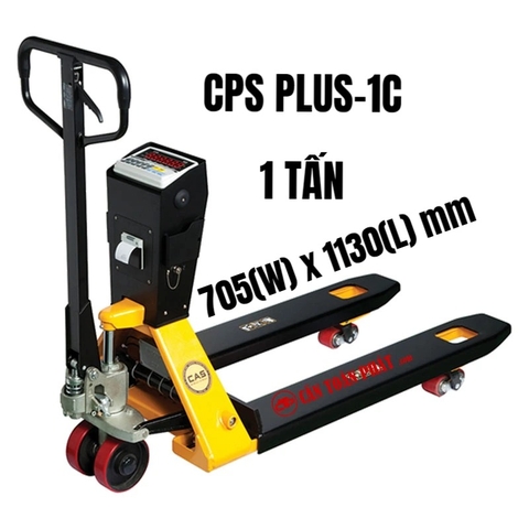 Cân Xe Nâng Tay Có Gắn Cân Điện Tử Pallet 1 Tấn CAS CPS PLUS-1C