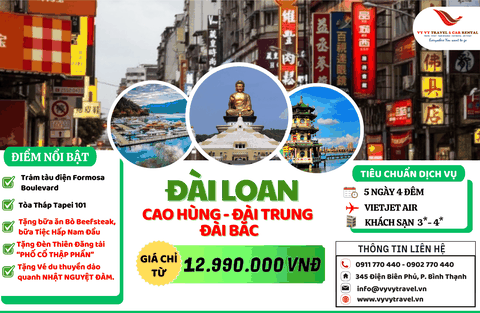 13 - ĐÀI LOAN: CAO HÙNG - ĐÀI TRUNG - ĐÀI BẮC