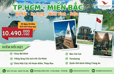 HÀ NỘI – HẠ LONG – NINH BÌNH – TRÀNG AN – SAPA 5 NGÀY 4 ĐÊM
