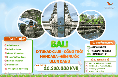 KHÁM PHÁ BALI - KINTAMANI - D'TUKAD CLUB