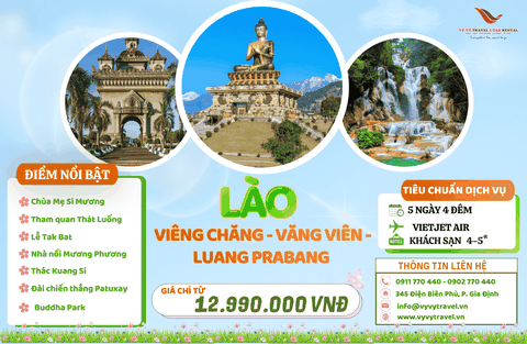 LÀO - HÀNH TRÌNH KHÁM PHÁ SỨ SỞ TRIỆU VOI