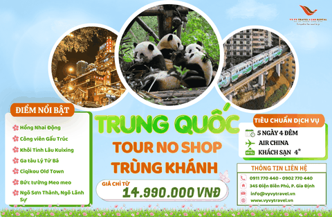 TRUNG QUỐC: NO SHOP - SIÊU THÀNH PHỐ MA TRẬN TRÙNG KHÁNH 5N4D
