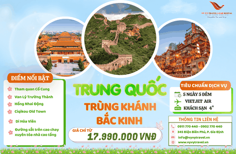 TRUNG QUỐC: TRÙNG KHÁNH - BẮC KINH