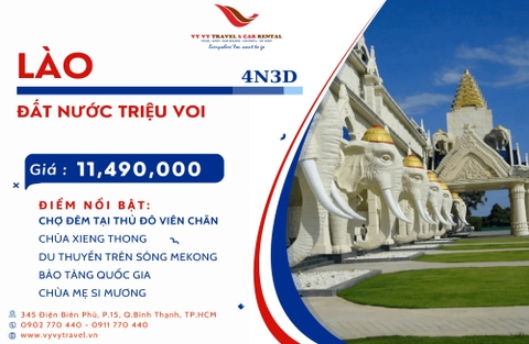 LÀO - HÀNH TRÌNH KHÁM PHÁ SỨ SỞ TRIỆU VOI