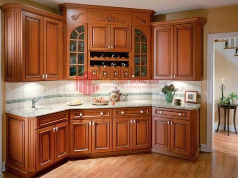Tủ bếp gỗ Giáng Hương