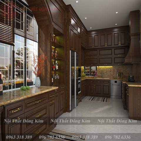 Tủ bếp cổ điển 019