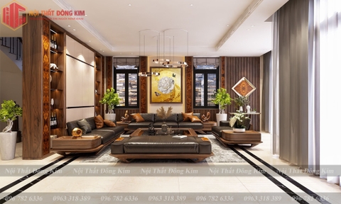 Tủ bếp gỗ óc chó 027