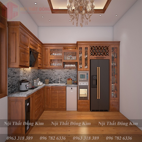 Tủ bếp cổ điển 017