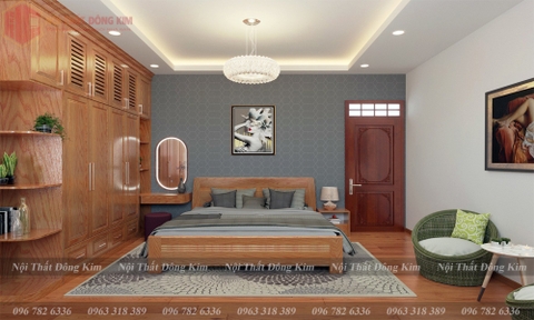 Tủ bếp gỗ sồi Mỹ TBSM 020