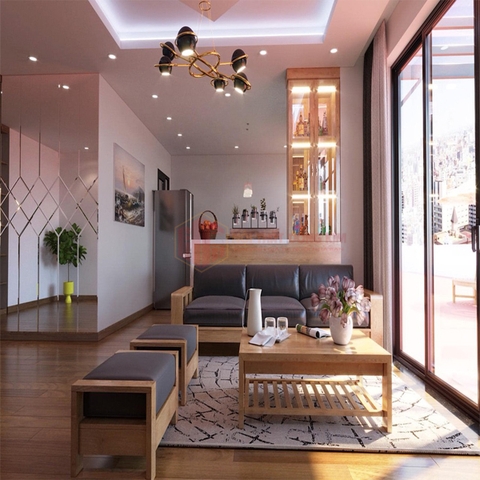 Vách ngăn phòng khách 03