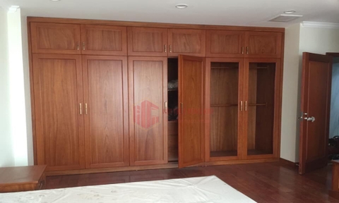 Tủ bếp gỗ gõ Đỏ TBGD 013