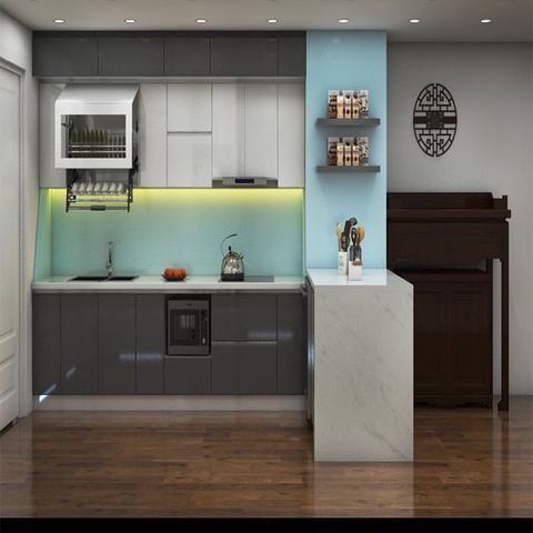 Tủ bếp có bàn đảo TBCBD 04
